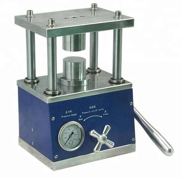Instrucciones de la máquina prensadora de polvo de batería de laboratorio