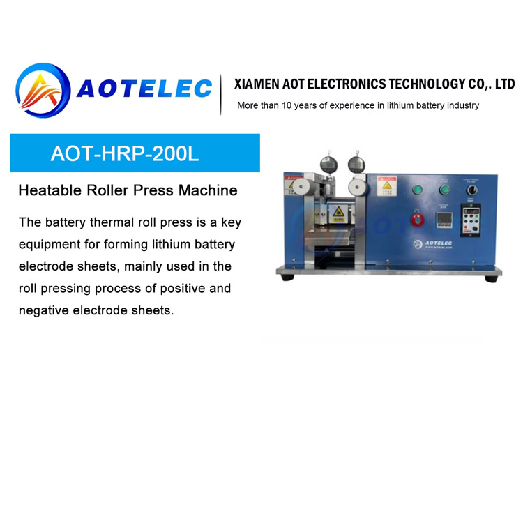 Máquina de prensado de rodillos calentables para calandras de electrodos de batería de laboratorio