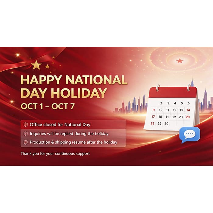 ¡Feliz Día Nacional! Aviso de horario festivo